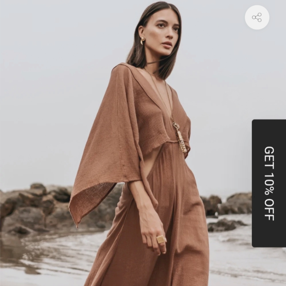 Studio Tia Aurora Dress in rustic brown size S/M